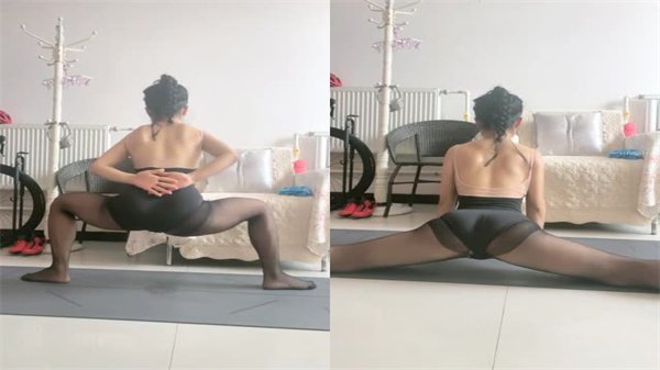 永嘉2-1：瑜伽教练私教课，正宗女教师柔韧体位全解锁