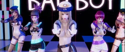 MMD极品阿狸阿卡丽，骚穴狂插猛操内射爆浆