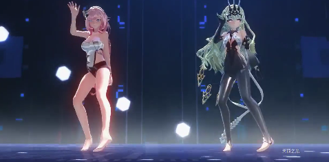 MMD-崩坏三 梅比乌斯淫蛇缠身 爱莉希雅粉穴狂操 双女神3P淫乱盛宴