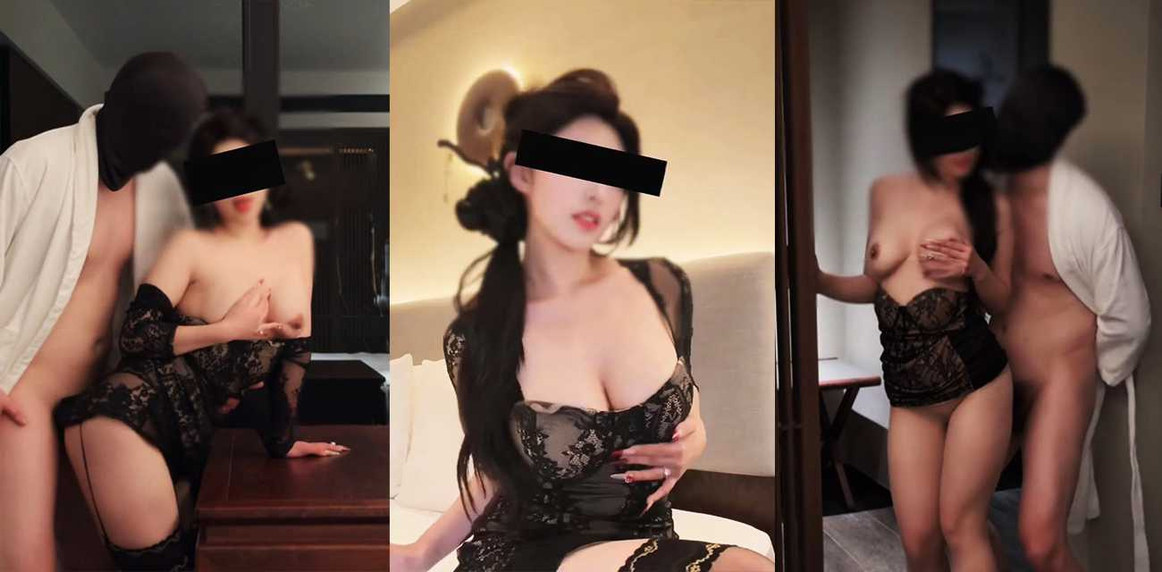 36D巨乳女神【九九橙】性爱新作，黑色蕾丝母狗骑屌自慰，跪舔肉棒被后入猛插，纯欲反差婊彻底沦陷