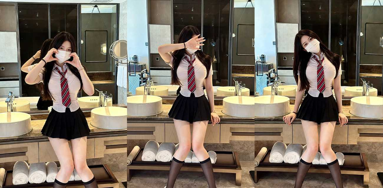 极品翘臀少女【洛洛幻想屋】新作流出，JK校服女神用小穴感谢粉丝，穿情趣齐逼校服花式体位榨精萌骚至极