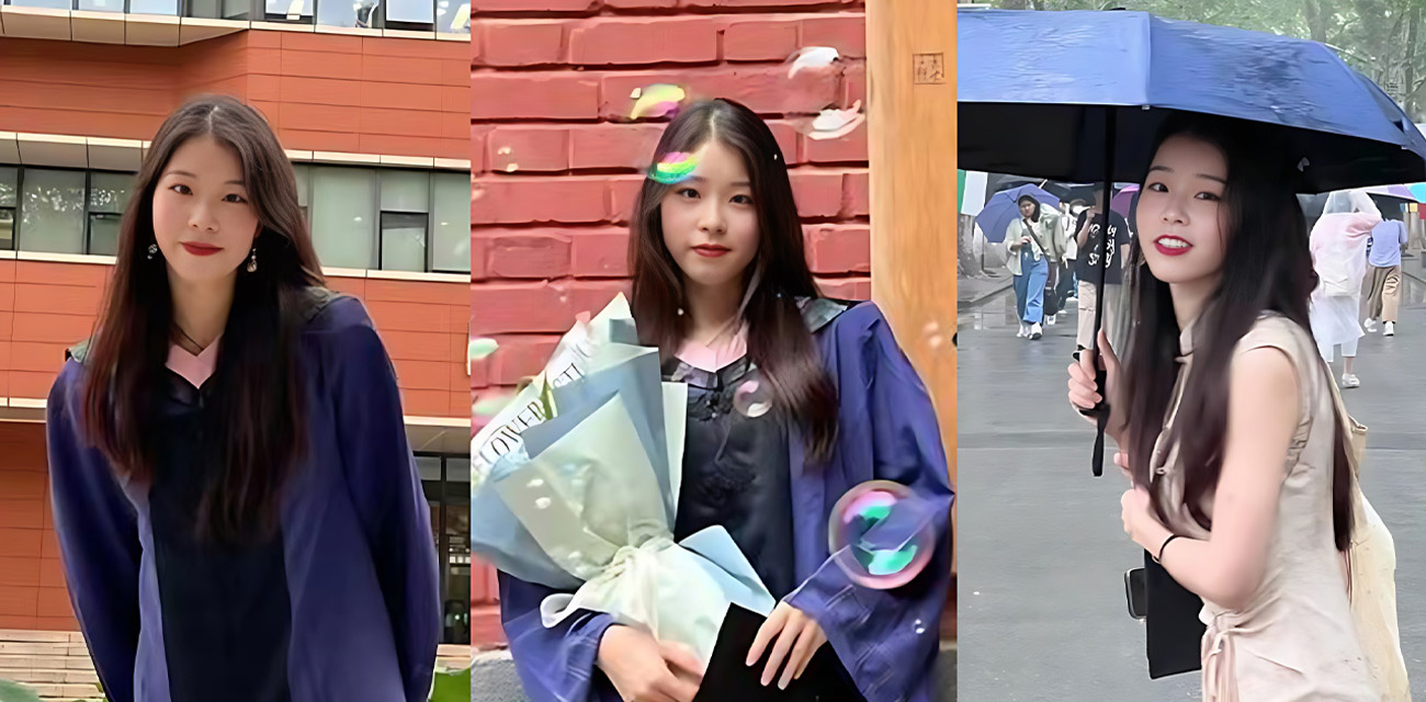 北京语言大学美女研究生【段鑫沙】3p视频流出，身穿红丝制服任由金主调教蹂躏，嘴塞肉棒小穴遭爆操打桩