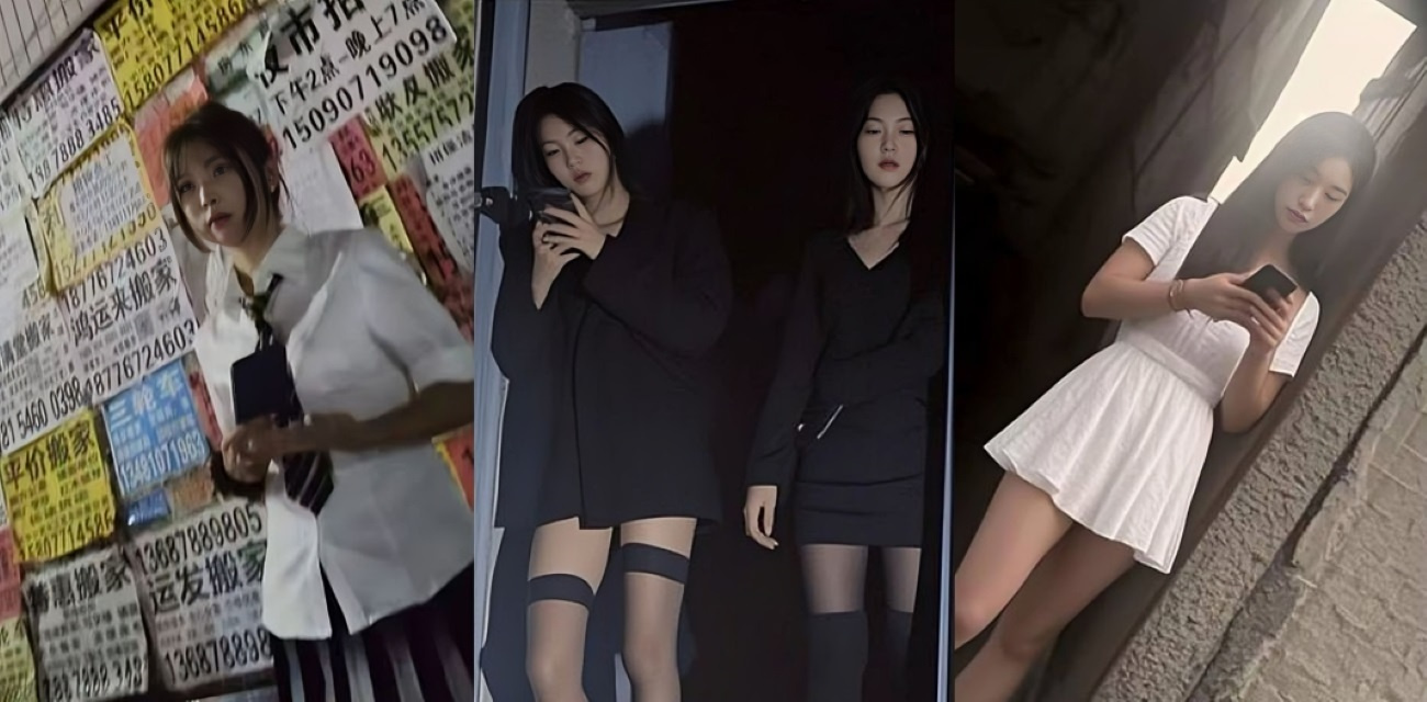 西安雁塔红灯区扫街神片，渣男直击极品站街女快餐式打桩猛干反差拉满