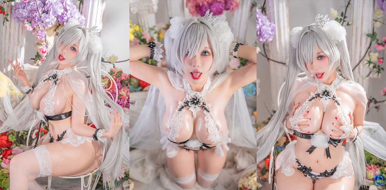 巨乳福利姬【TinyAsa】COS胜利女神蕾丝淫装裹身，淫装褪去秀爆奶肥臀表情骚浪入骨揉捏间淫水隐现