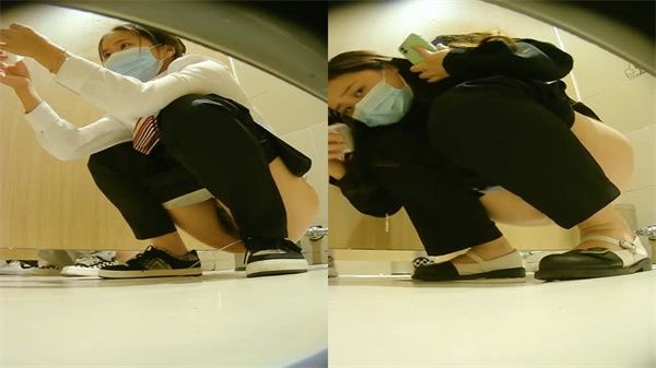 【偷拍】商场女厕隔间 极品少妇蹲坑自慰 偷拍者差点被抓现行