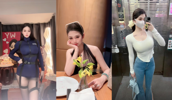 抖音巨乳长腿女神【小莹子是汤圆妈】百万粉丝女网友，表面贤妻良母背地却是性瘾母狗