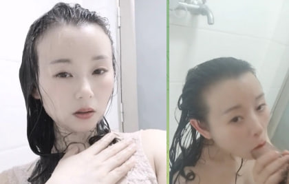 最新『浴室门』激情四射全档流出 大叔与小情人的浴室自拍 跪舔J8极致诱惑 完美露脸