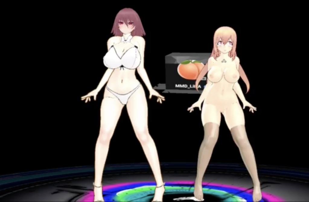 MMd爆乳尤物姐妹花内衣狂舞，骚穴难耐求爆操