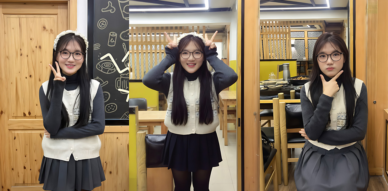 湖北大学生【李澜西】与男友居家性爱自拍，眼镜婊母狗口足并用侍奉肉棒勃起，后入爆操呻吟浪叫诠释刺激快感