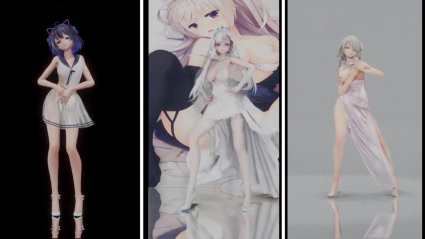 MMD里三个巨乳荡妇被猛男轮番狂干内射高潮